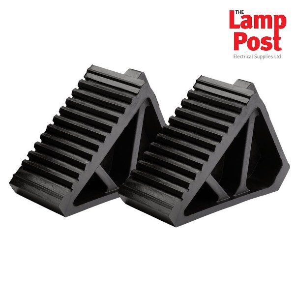 Draper 21132 Rubber Wheel Chocks 6 Tonne (Pair)