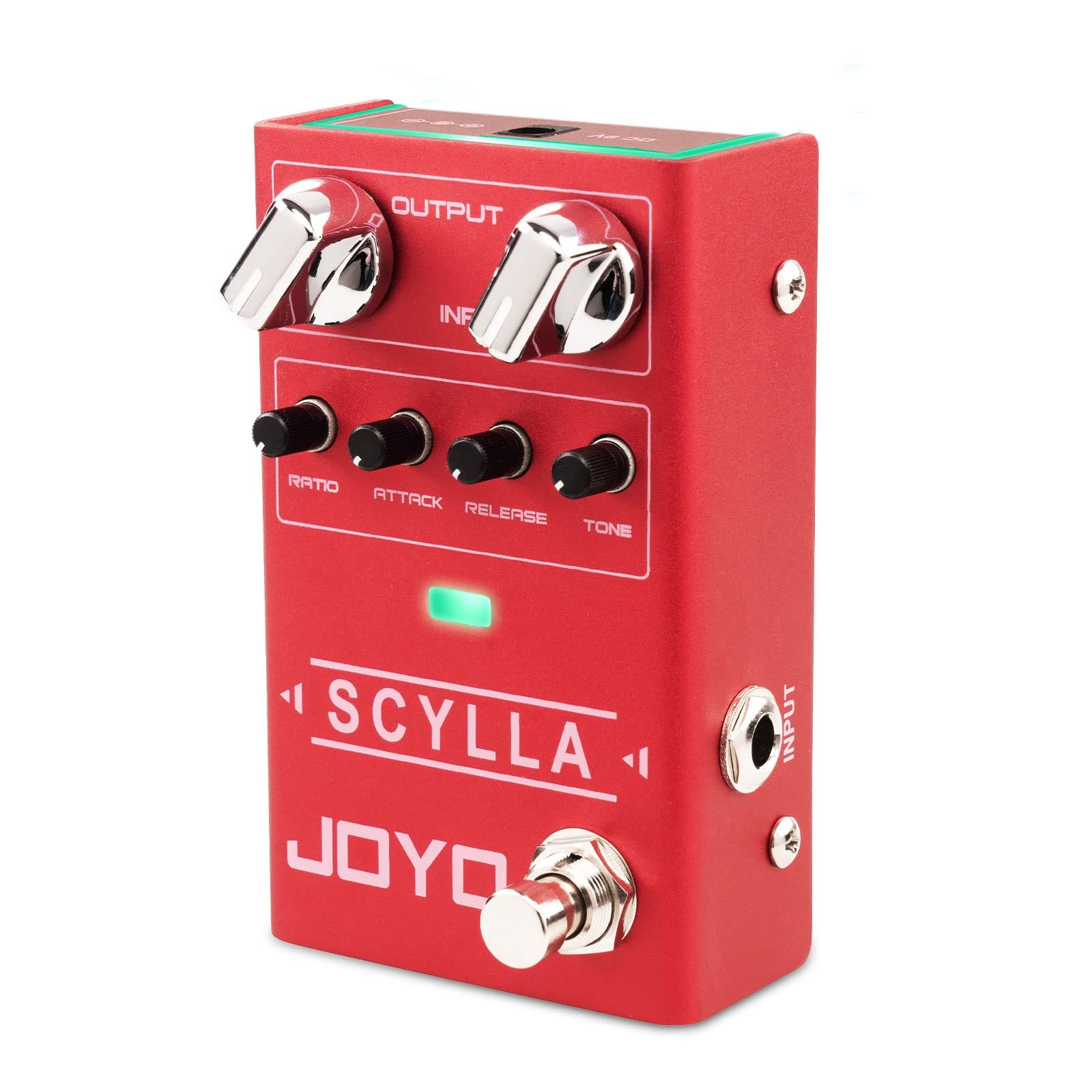 Bass Guitar Pedals Compressor Effect Pedal with Precise Compression Red