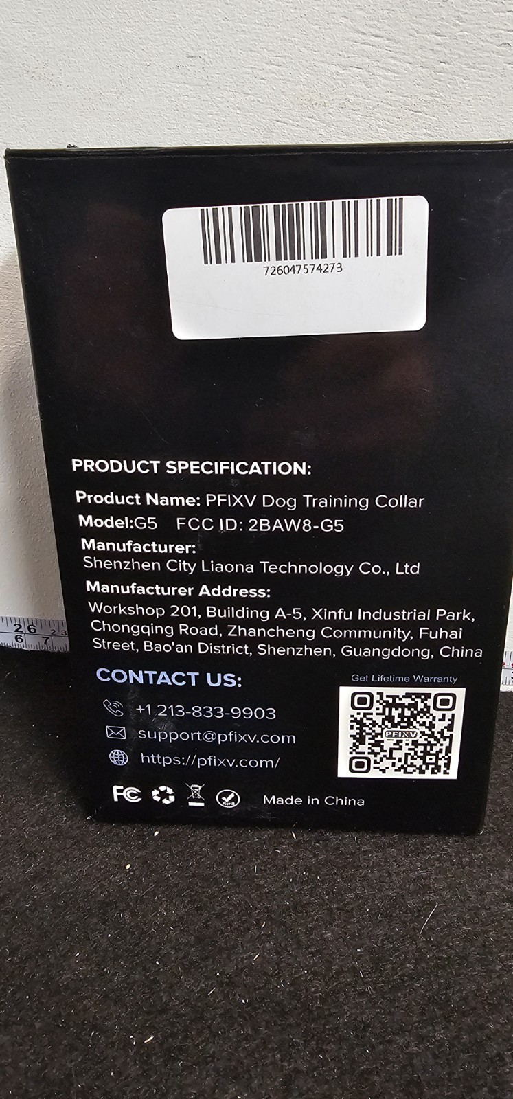 Dog Training Collar Shock Collar PPFIXV Model G-5 Open Box