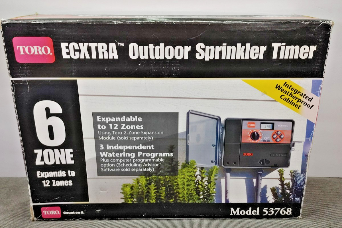 Toro ECXTRA 53768 Outdoor Sprinkler Timer Irrigation 6 Zone Upgraded To 12