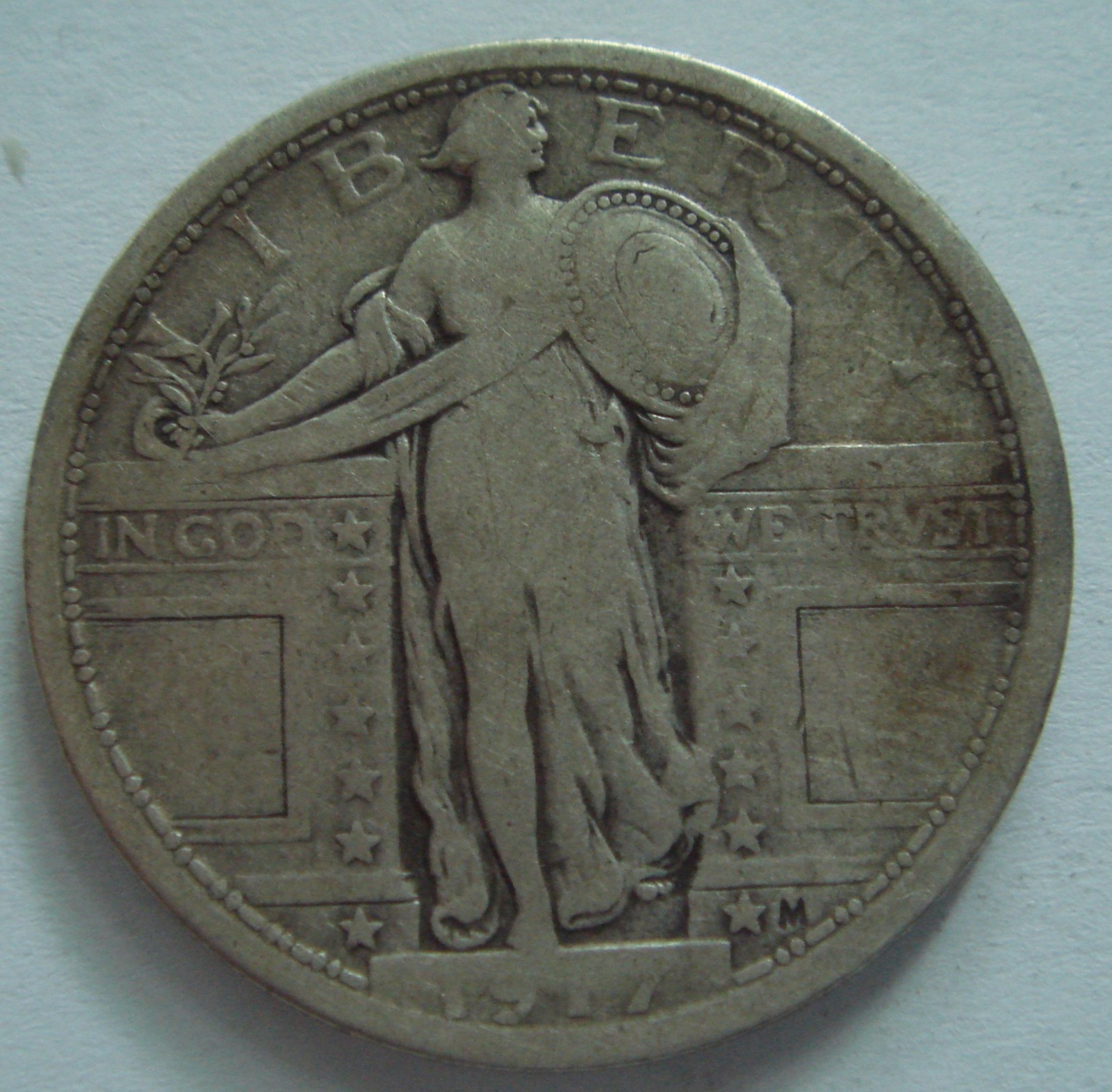 1917 P Type I U.S. Standing Liberty Quarter