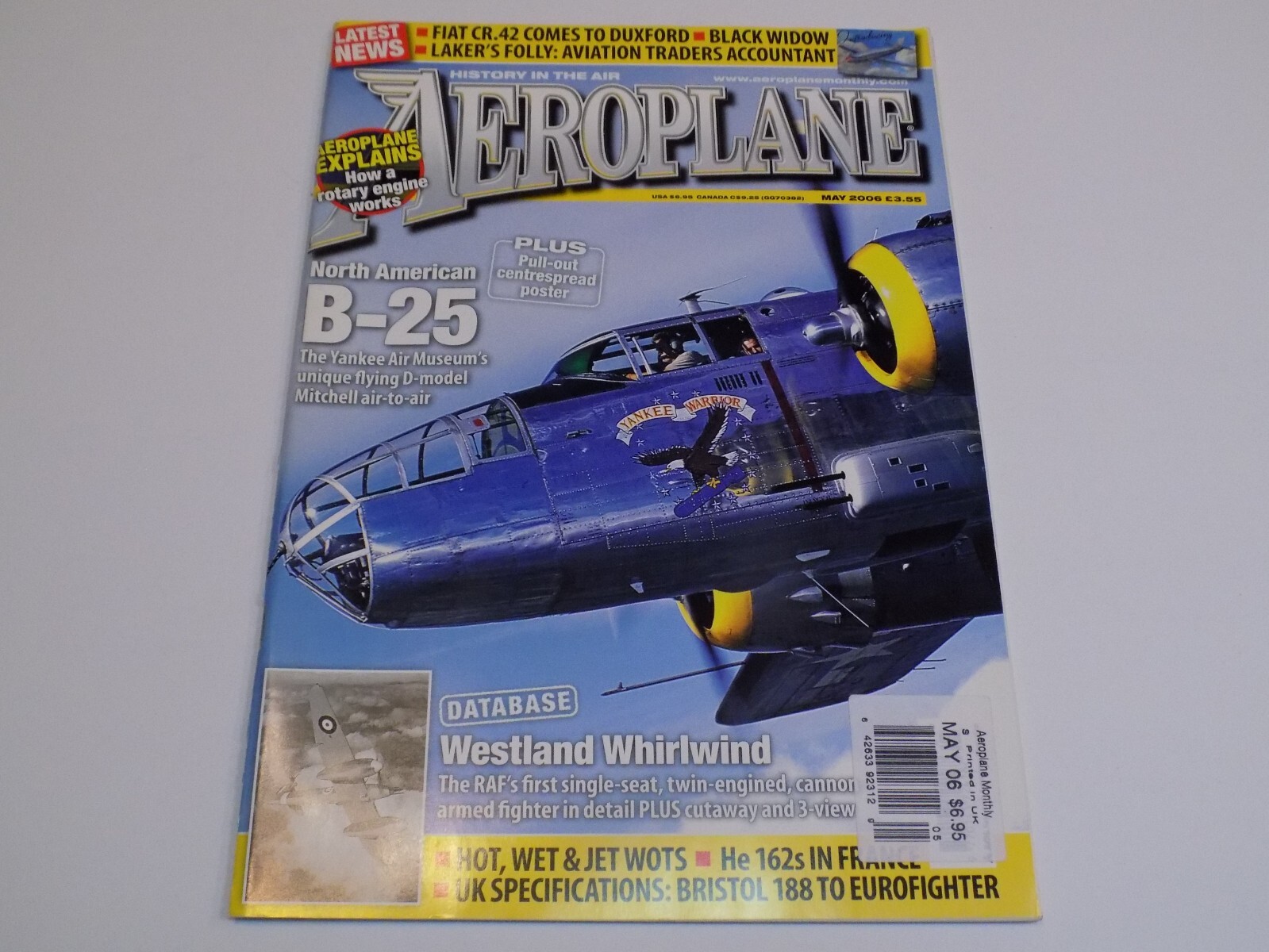 Aeroplane Magazine May 2006 B-25 Westland Whirlwind Bristol 188 Eurofighter Fiat