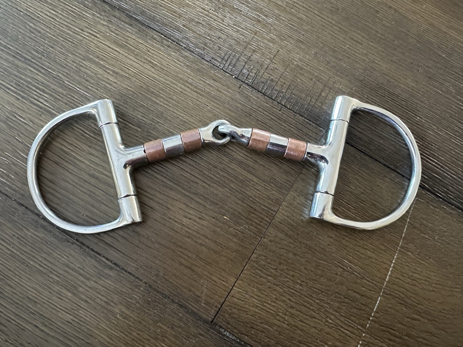 Horse Tack - 4 3/4” D Ring Snaffle Bit With Roller