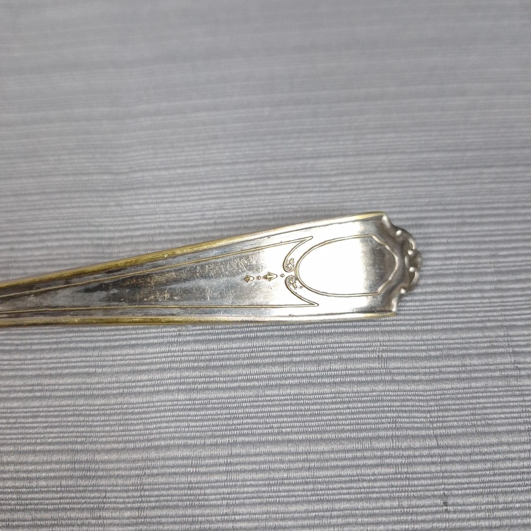 Vintage Standard Silverplate Flatware Serving Fork Meat 8.5"