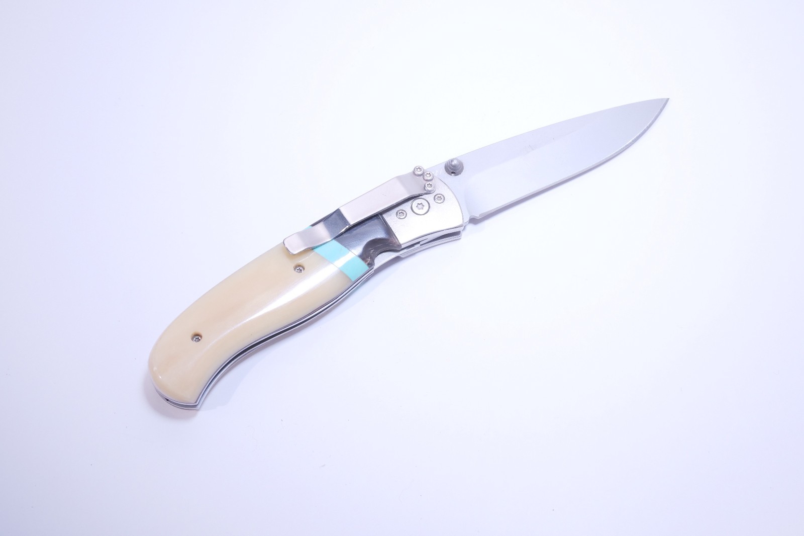 Custom Made Folding Pocket Knife 2002 3 3/8 Blade Great Snaps Nice