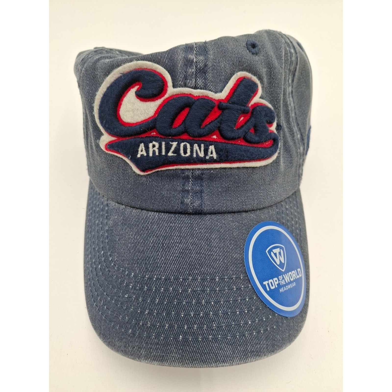 Arizona Cats Wildcats TOW Vintage Navy Park Style Adj Slouch Relax Hat, New