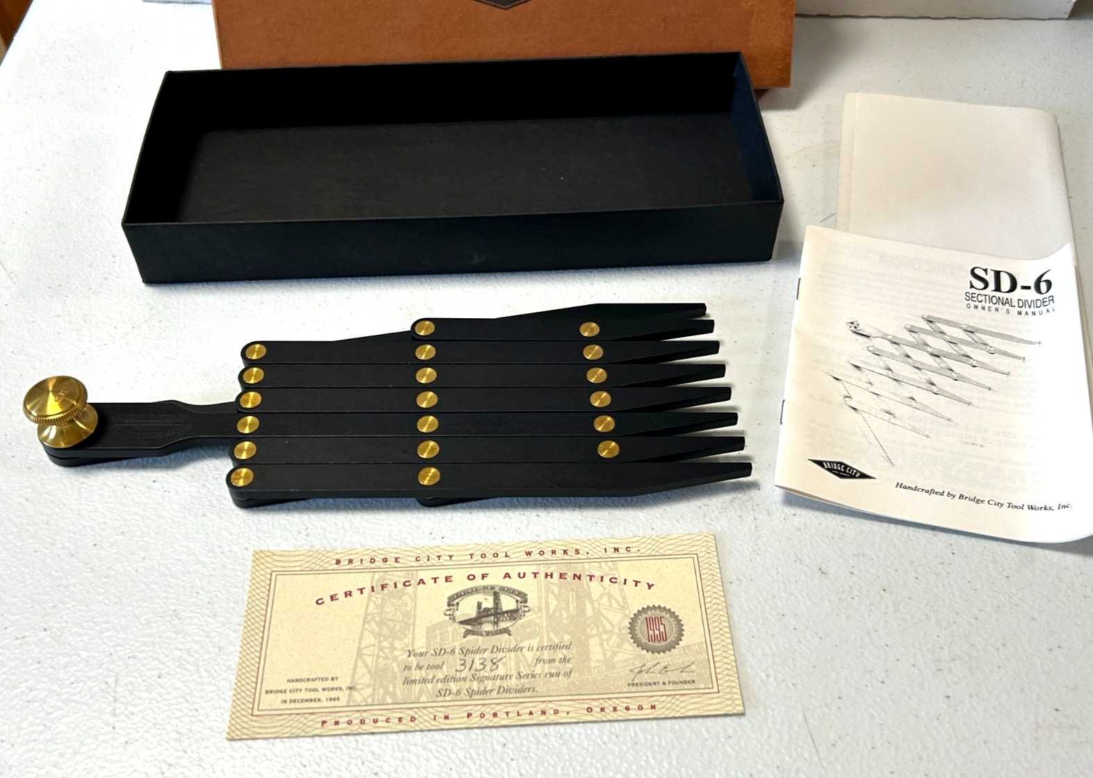 Vintage Bridge City Tool Works SD-6 Section Divider #3138 Precision tool w / Box