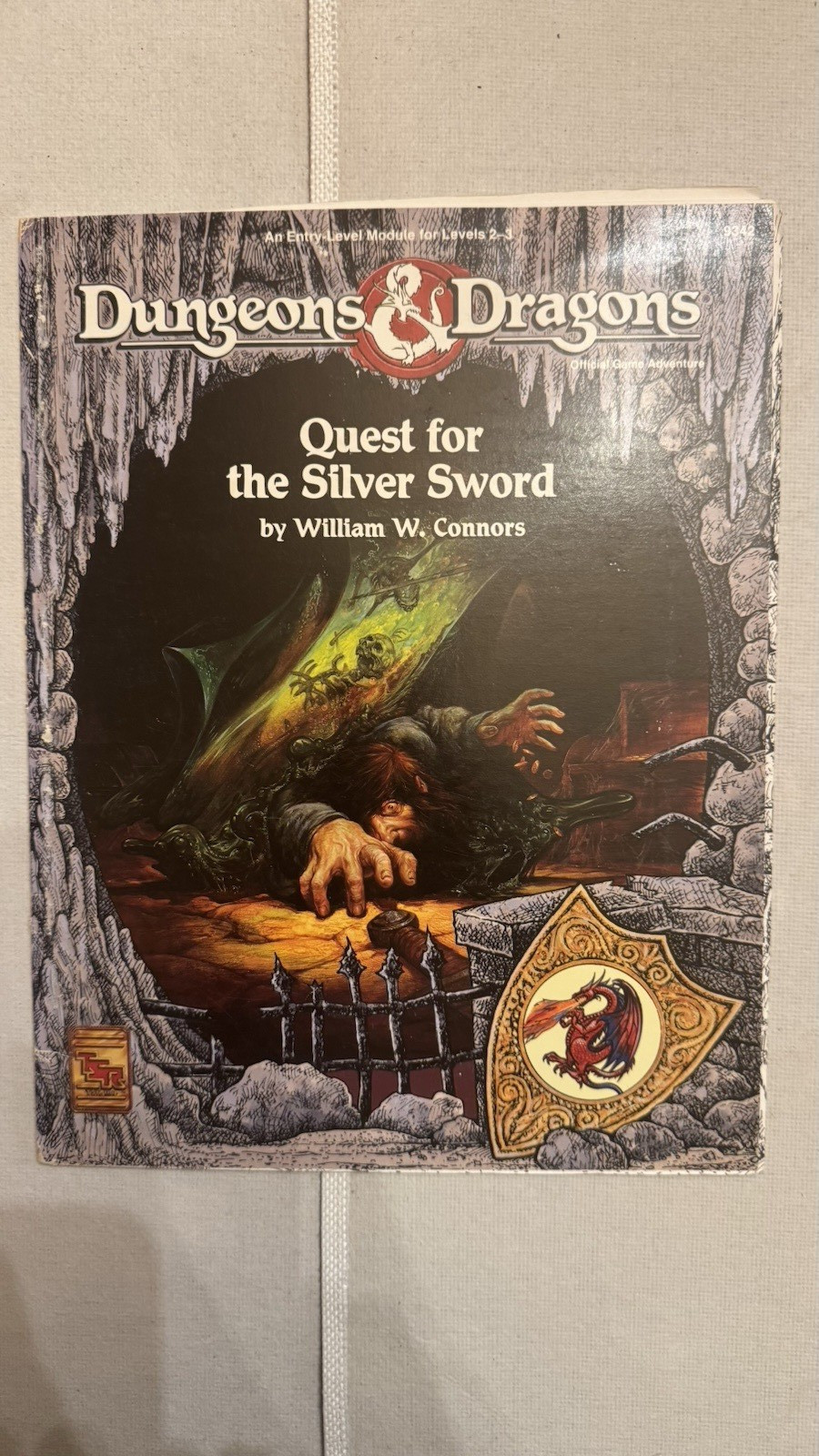 TSR D&D 9342 Quest For the Silver Sword Complete Owned TSR Staff John Rateliff