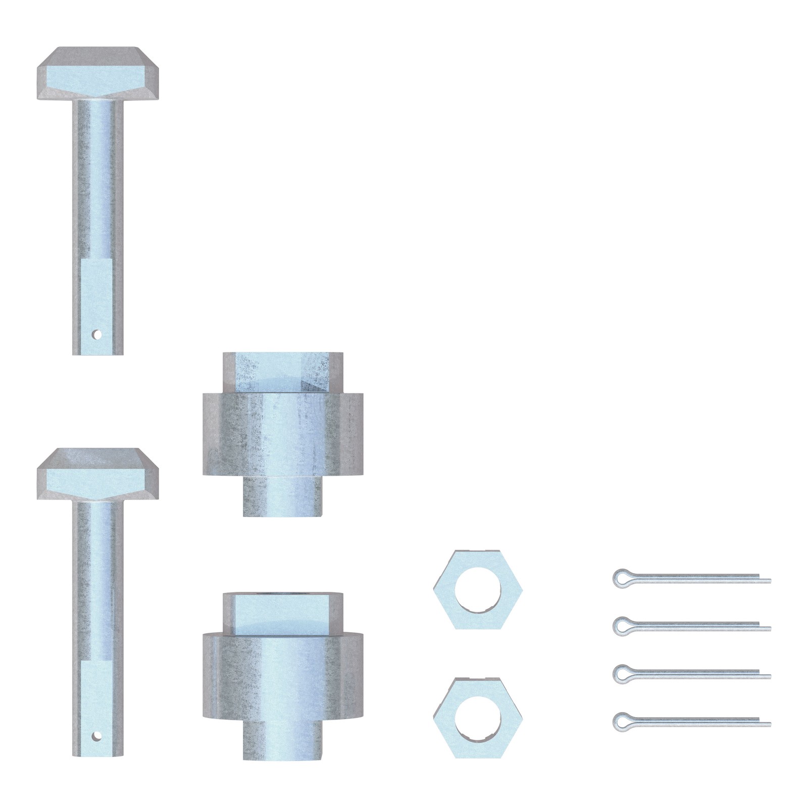 CURT Replacement 5th Wheel Hitch Puck System Anchors, Small, For 16021, 16022