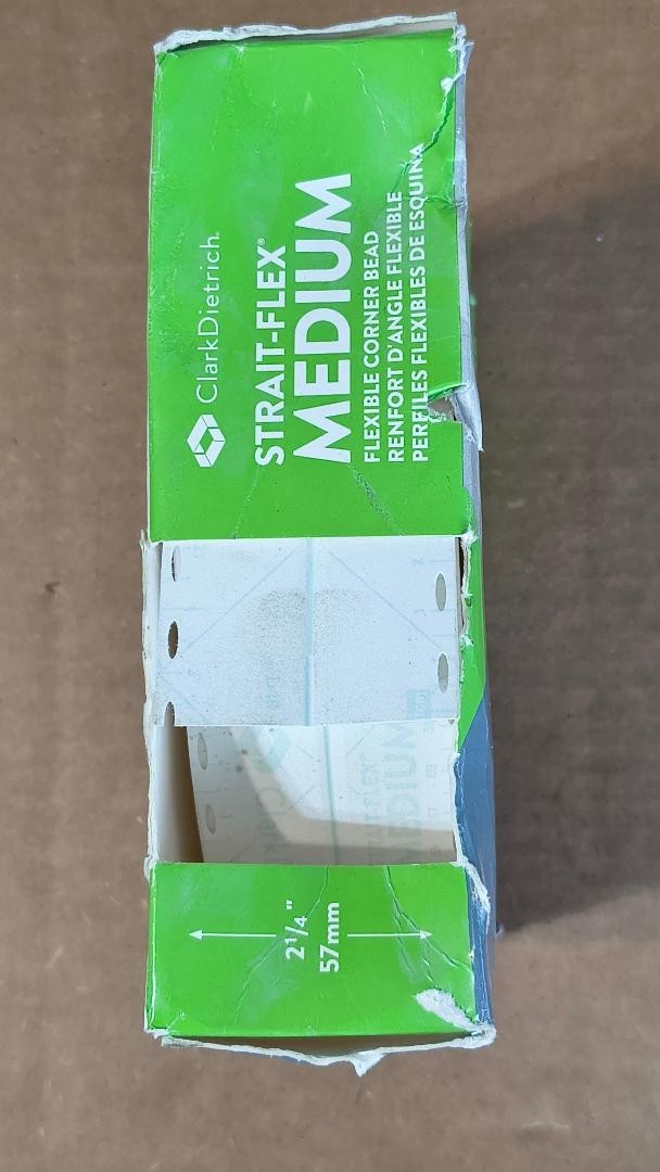 ClarkDietrich Strait-Flex Medium Flexible Corner Bead 2.25"x 100' Free US Ship