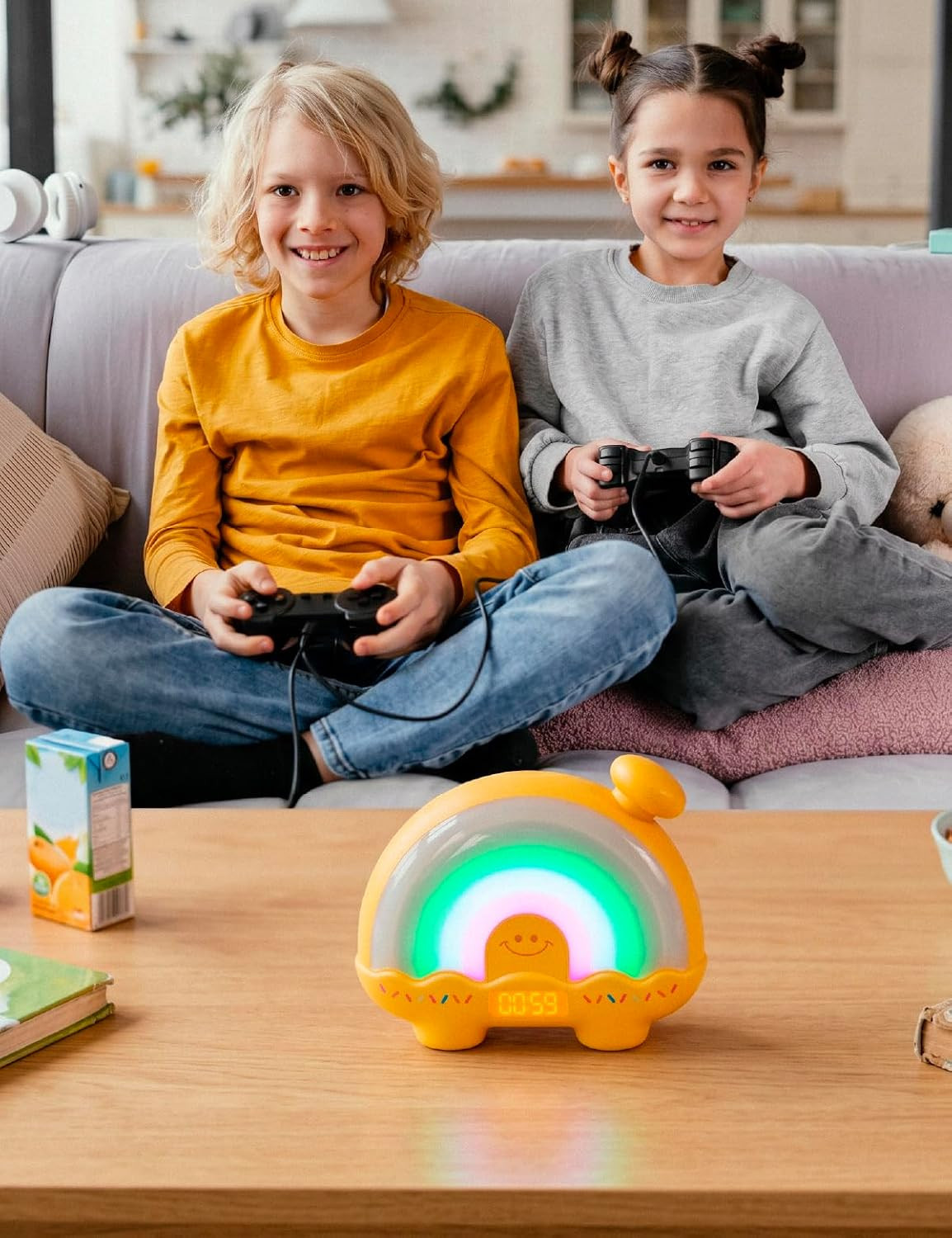 Timer Pal, Rainbow Visual Timer for Kids/Adults, 0-99 Minutes Light Timer | Rech