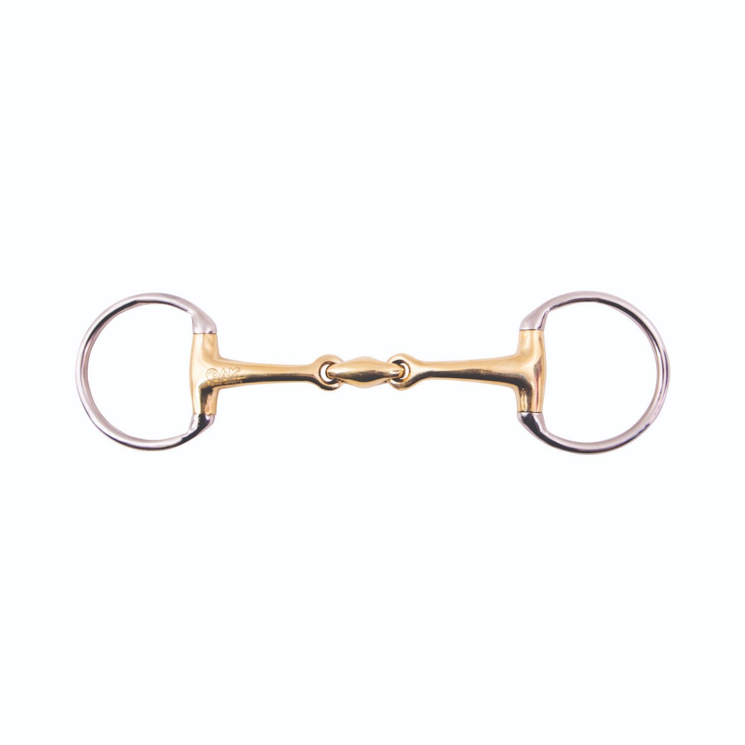 AK Eggbutt German Silver Double Jointed Mouth Piece Horse Bits