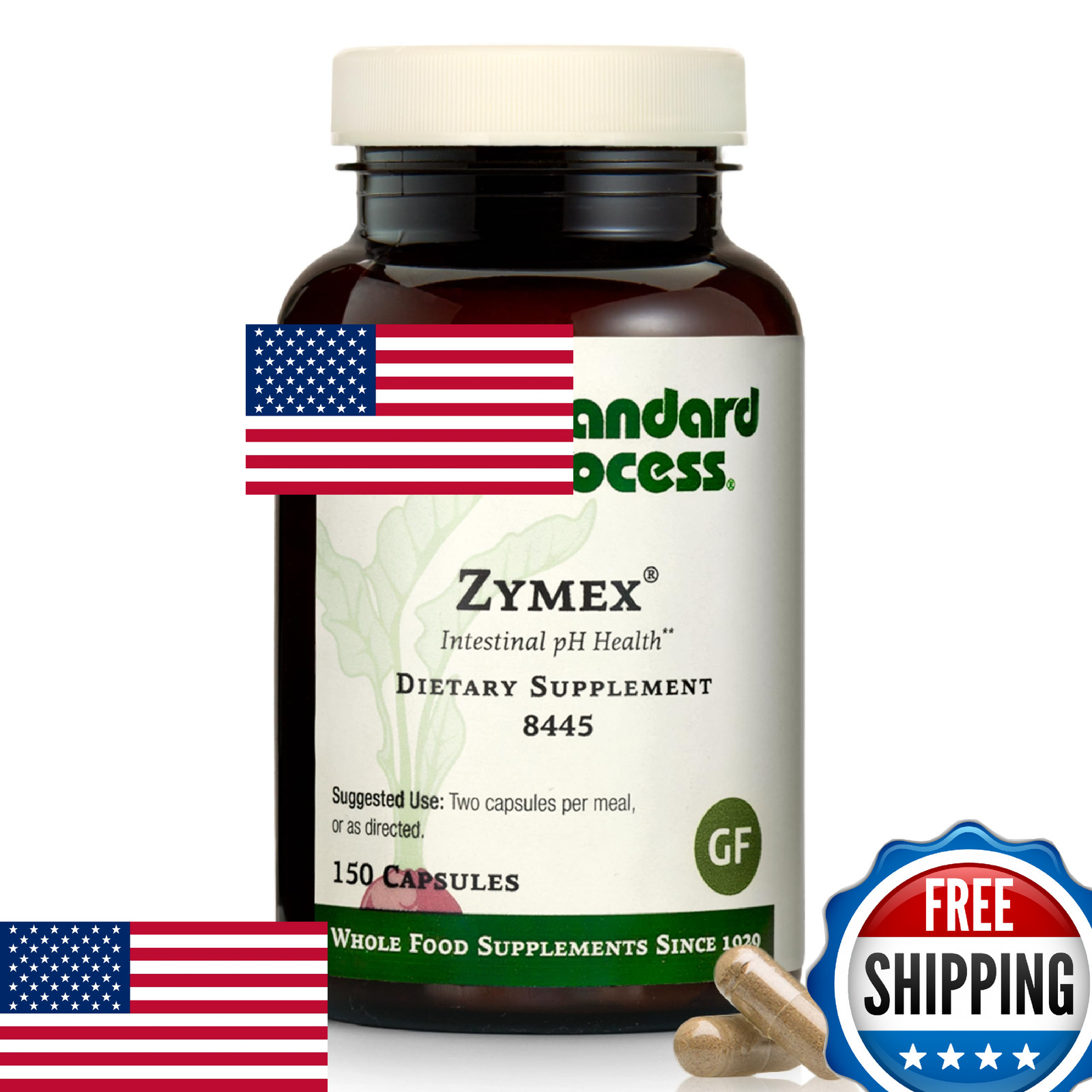 Standard Process Zymex Capsules - Digestive Health & Intestinal Support