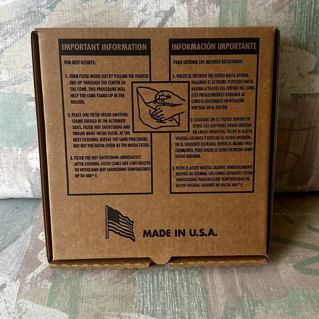 Disco FC-10-3 10" Shortening Filter Cones - NEW Box of 50 - Made in USA!