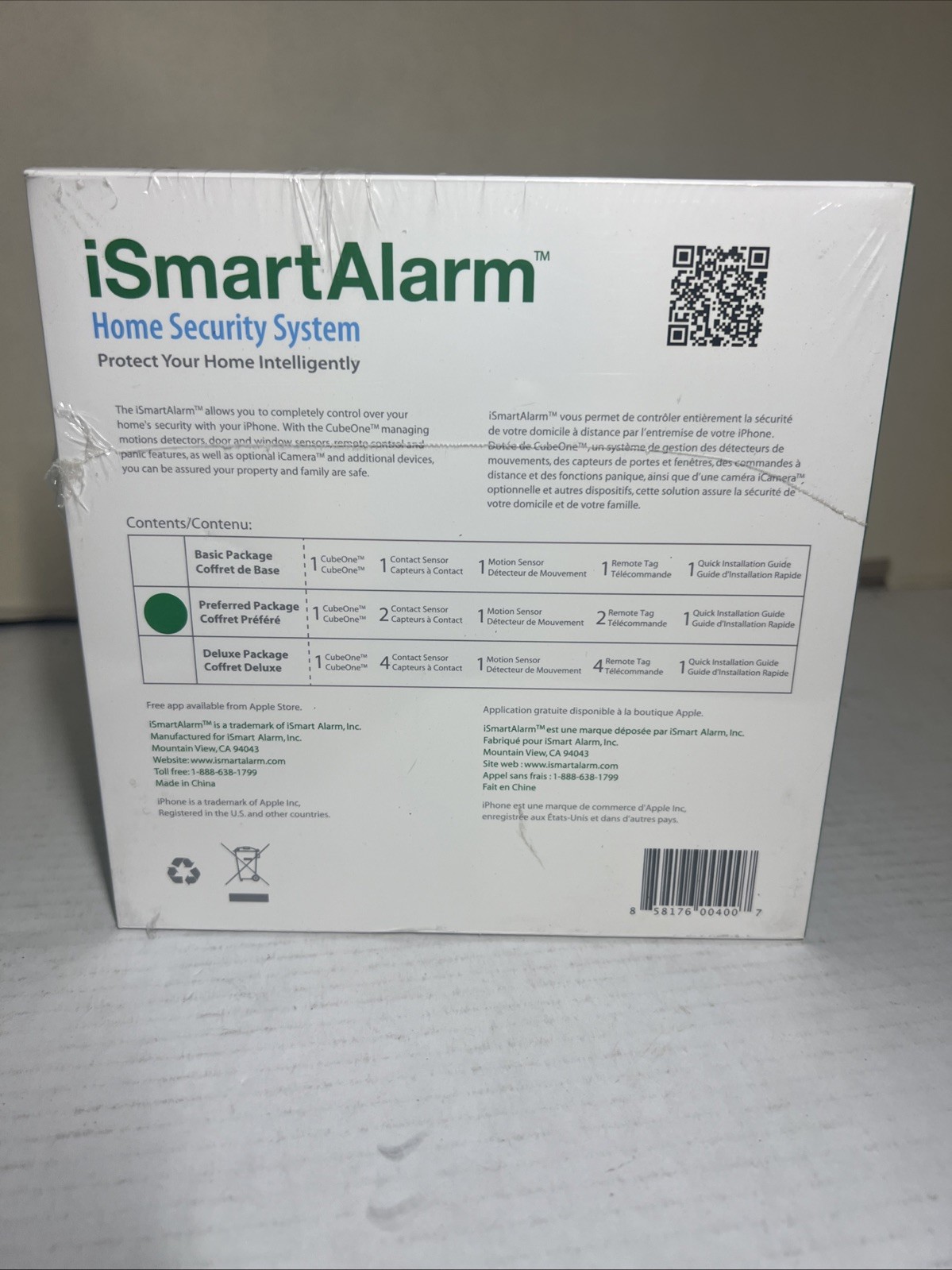 iSmartAlarm Home Security System Sealed (READ)