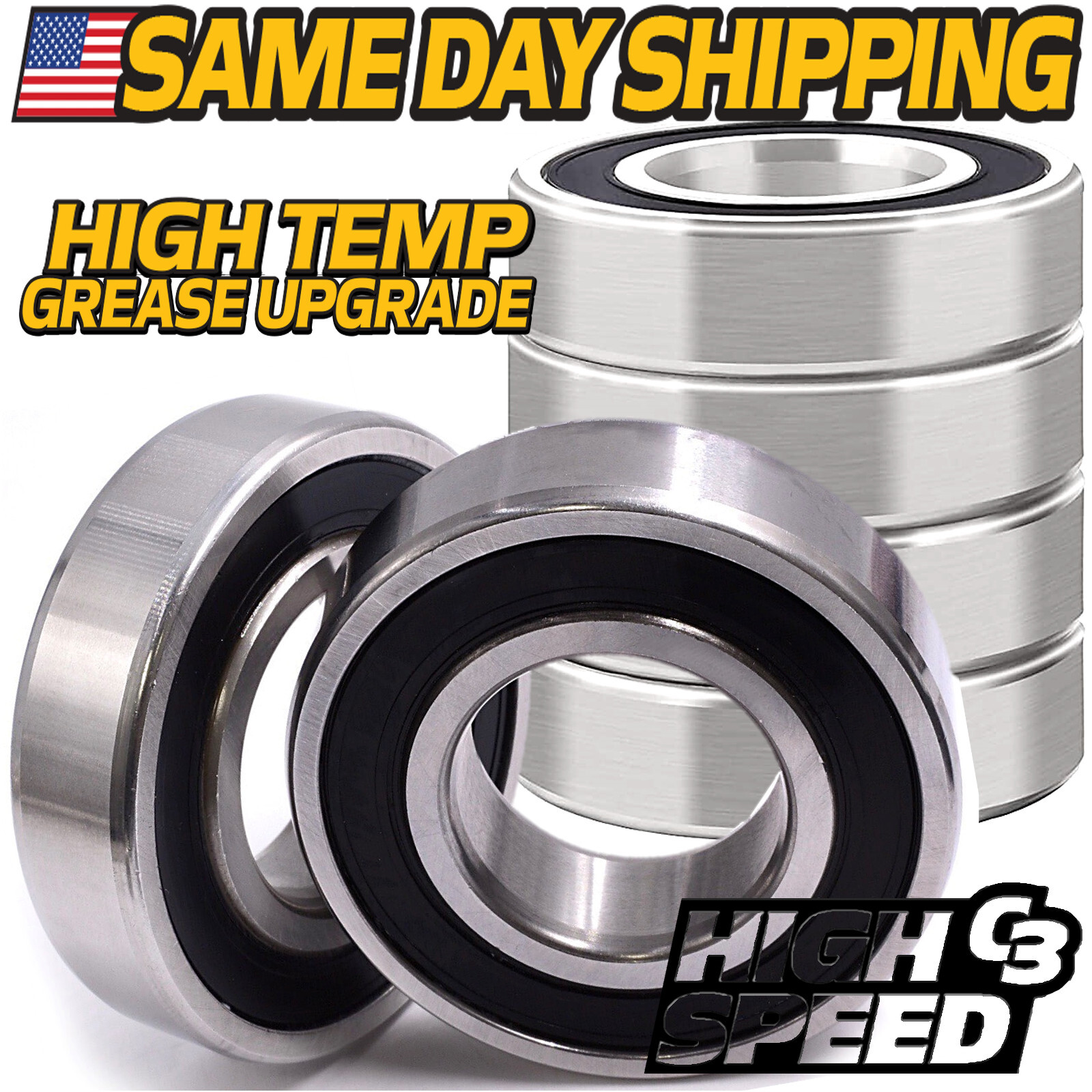 (6 Pk) Spindle Bearing fits Toro TimeCutter SS 5000 100-1048 112-0423 w/C3 UPGRD