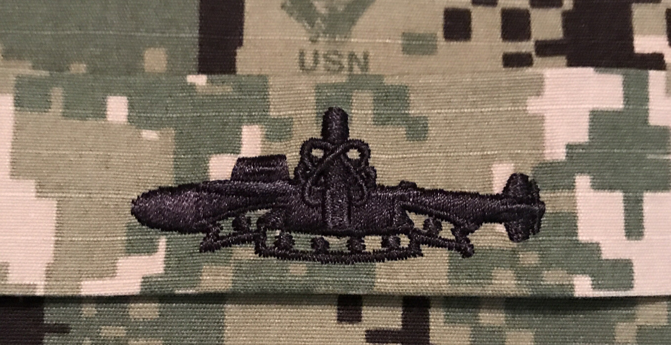 US Navy SSBN Deterrent Badge NWU Type III Sew-On Submarine USN