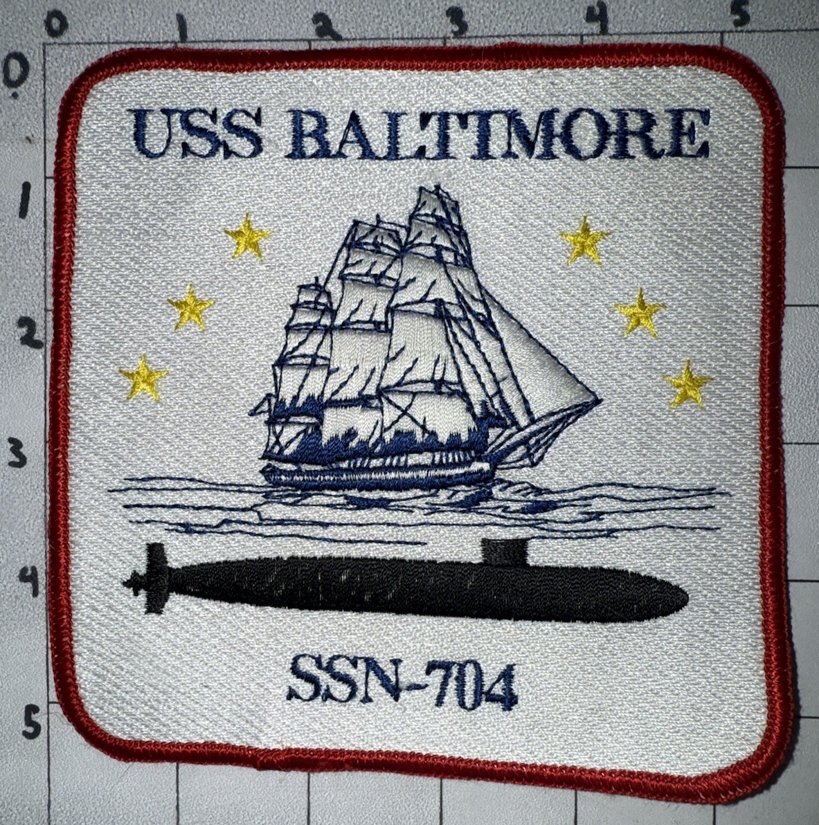 1980S -GWOT ERA USN Navy USS Baltimore SSN-704 Submarine Patch (18)