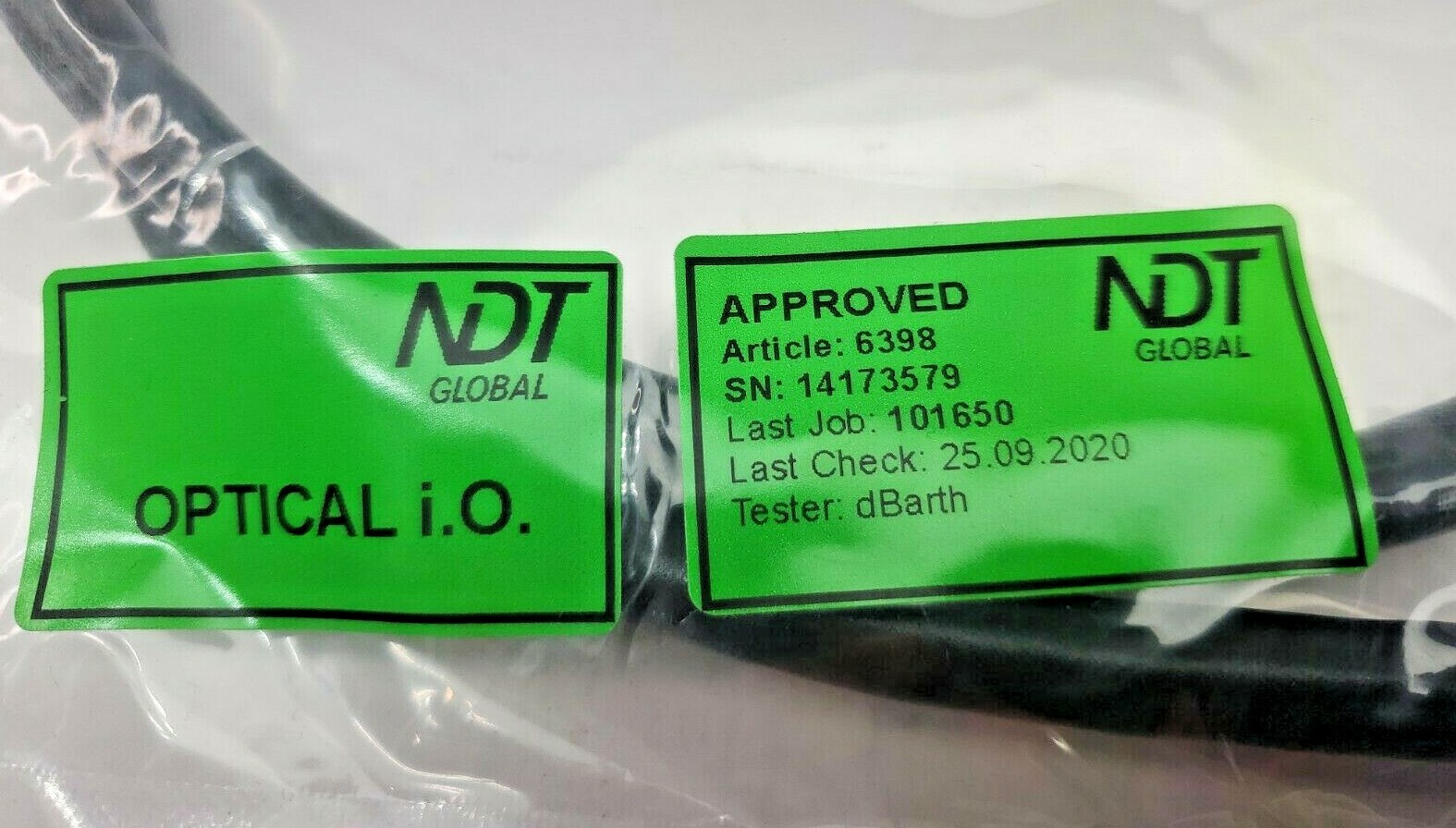 NDT GLOBAL OPTICAL I.O.  6398