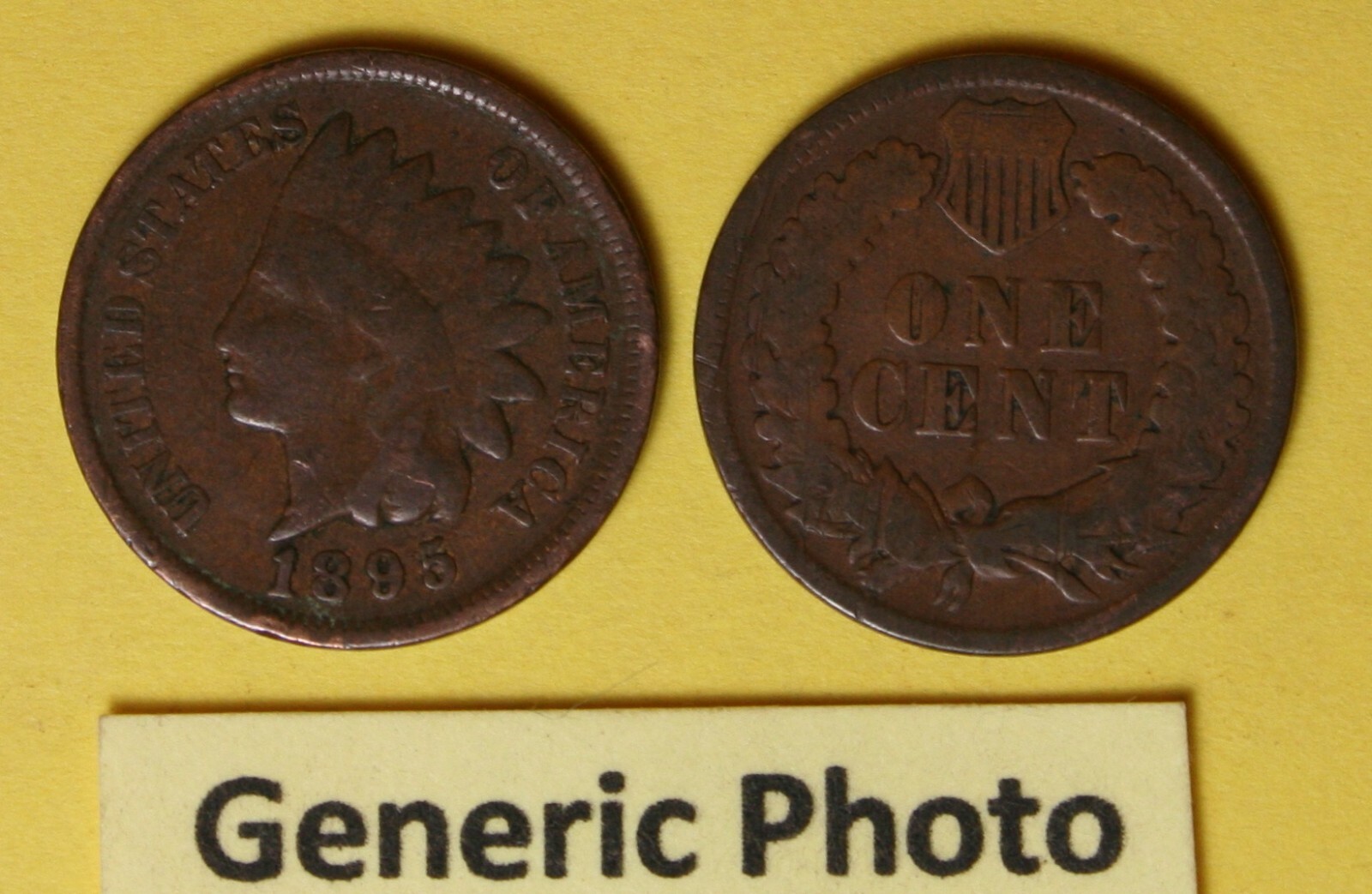 1895 US  Indian Head Cent in Good condition...see Individual Photos