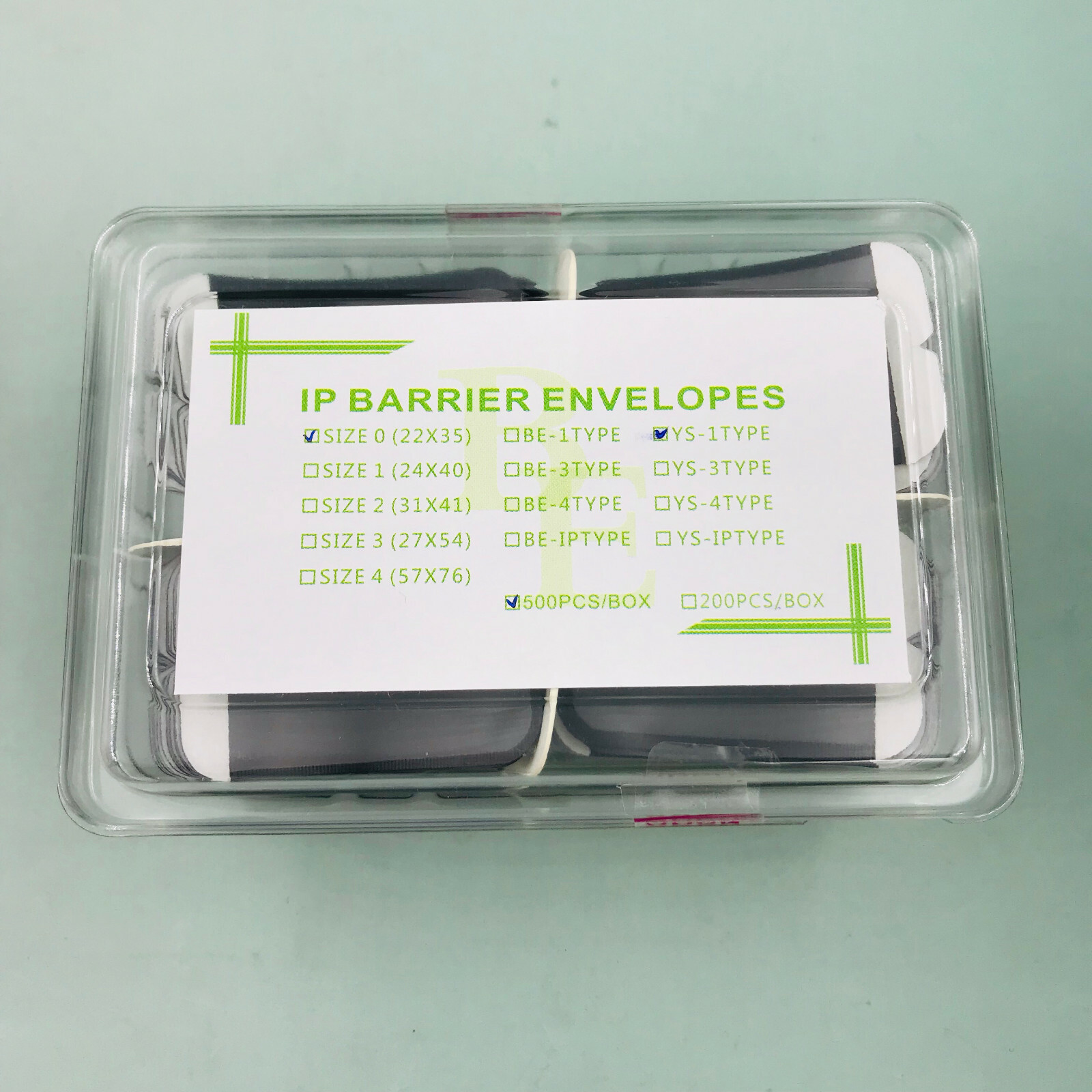 1000Pcs Size 2&0 Barrier Envelopes for Phosphor Plate Dental Digital X-Ray ScanX