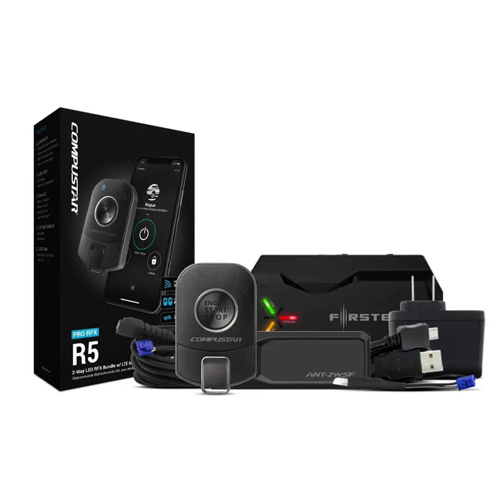 Compustar RFX-P2WR5-SF PRO R5 with LTE Pro 2-Way RFX Connectivity UpgradeBund...