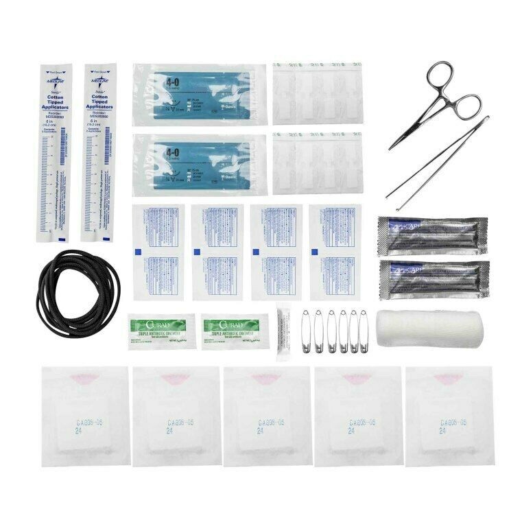 Emergency Deluxe Wound Care Kit, Suture Kit, Laceration Kit