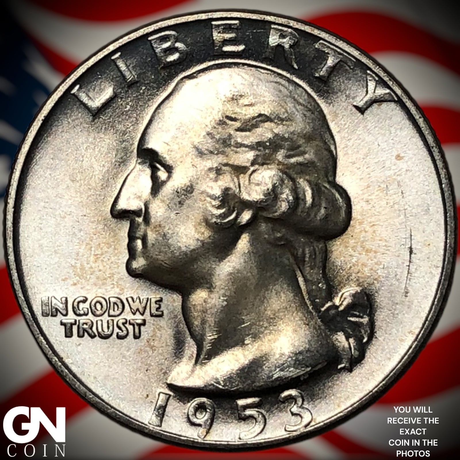 1953 S Washington Quarter Z5281