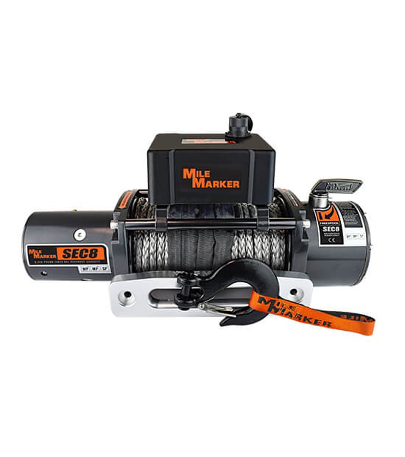 Mile Marker SEC8 Scout 8000lb. Electric Winch w/ 100' Synthetic Rope 77-53141W