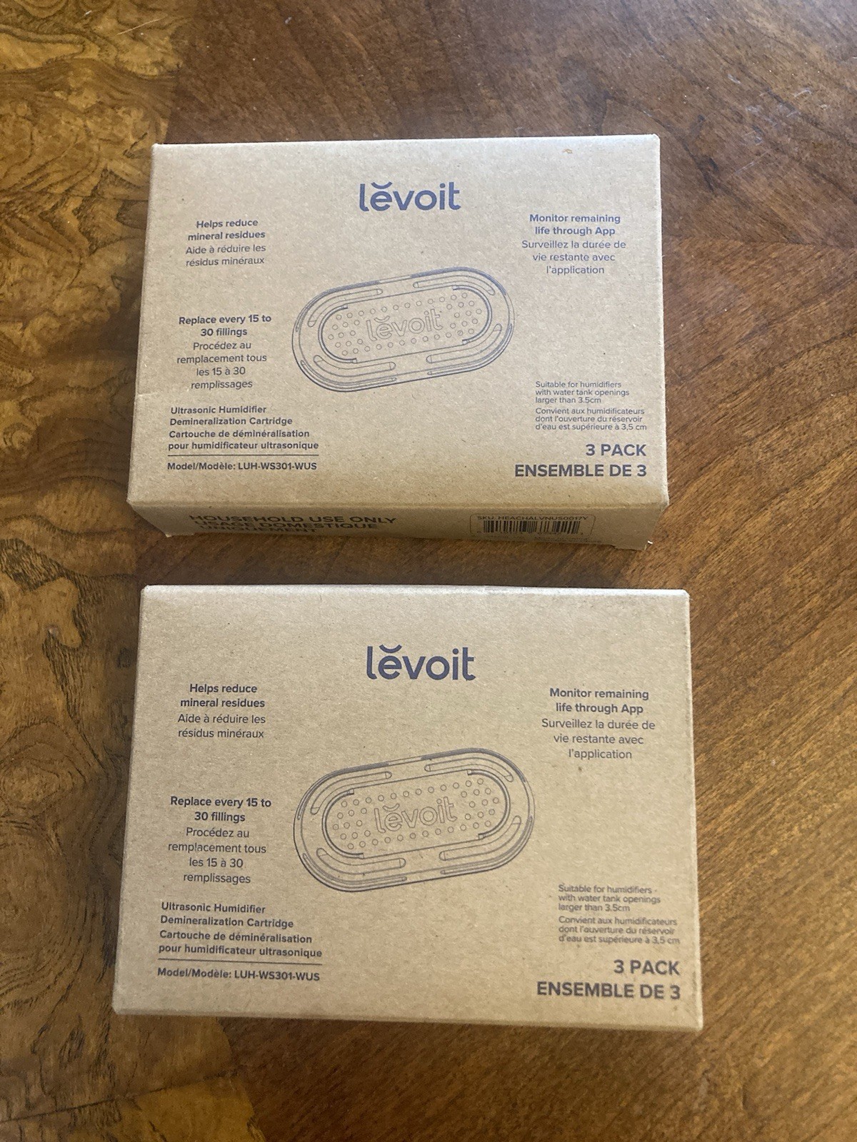 LEVOIT Humidifier Demineralization Cartridge Set Of 2 Packs, 6 Cartridges
