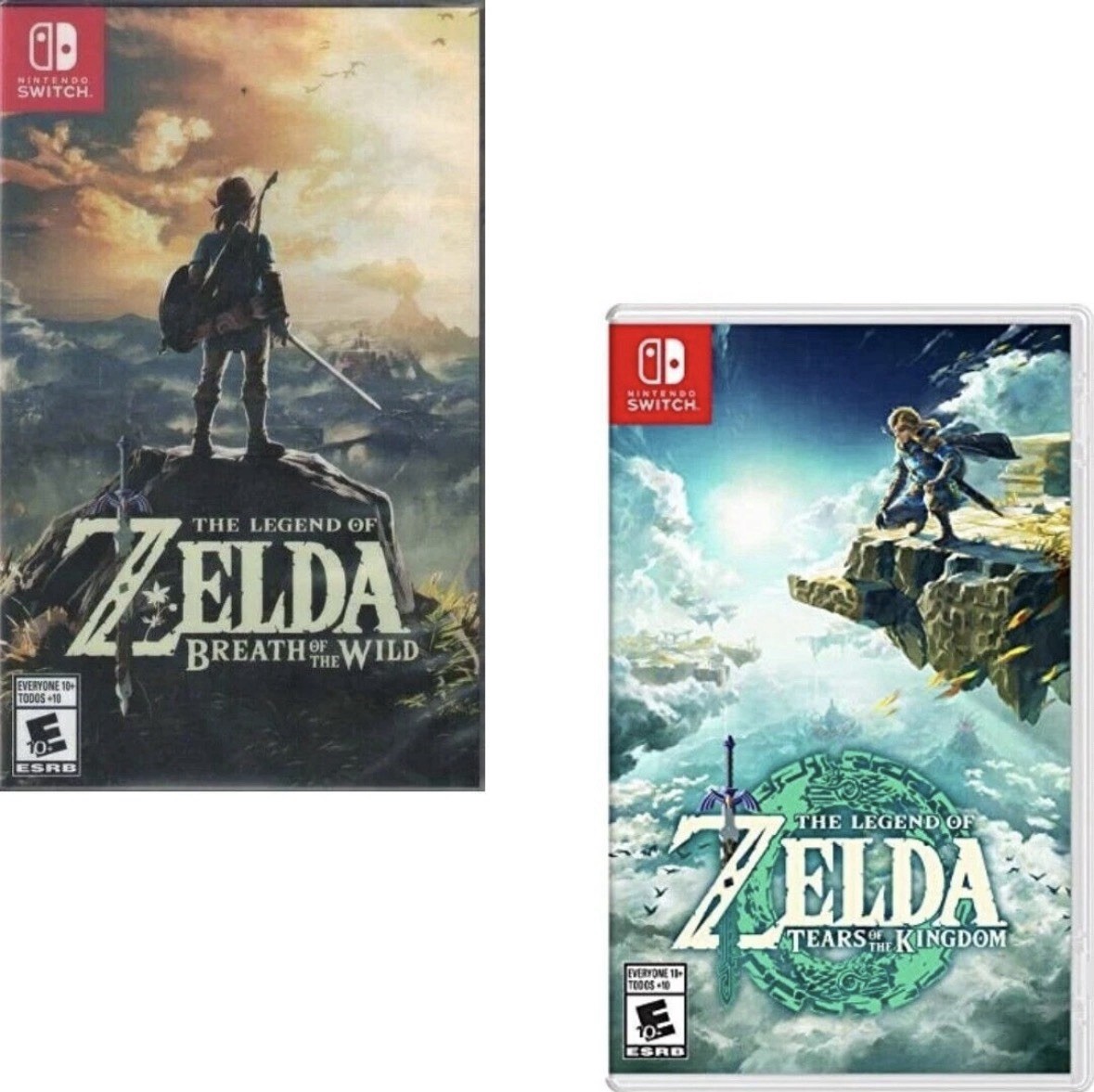 The Legend of Zelda: Tears of the Kingdom & Breath of the Wild Switch CIB MINT