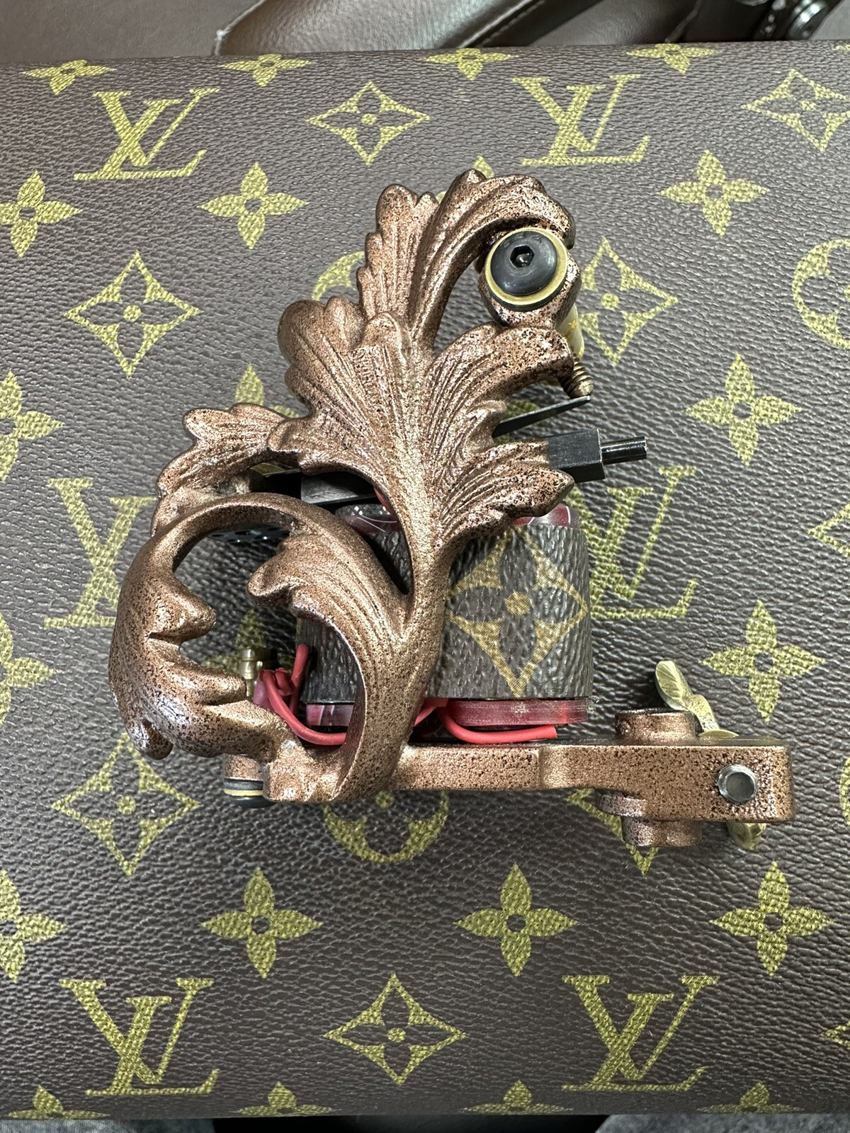 Professional Handmade Tattoo Machine Copper Filigree Shader