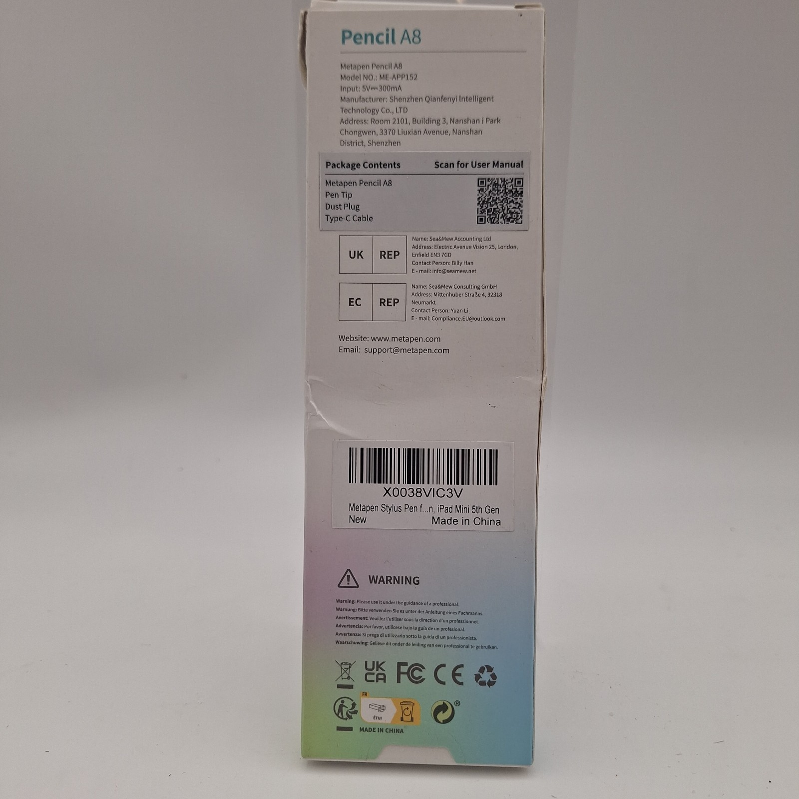 Metapen Pencil A8 With Tilt Function