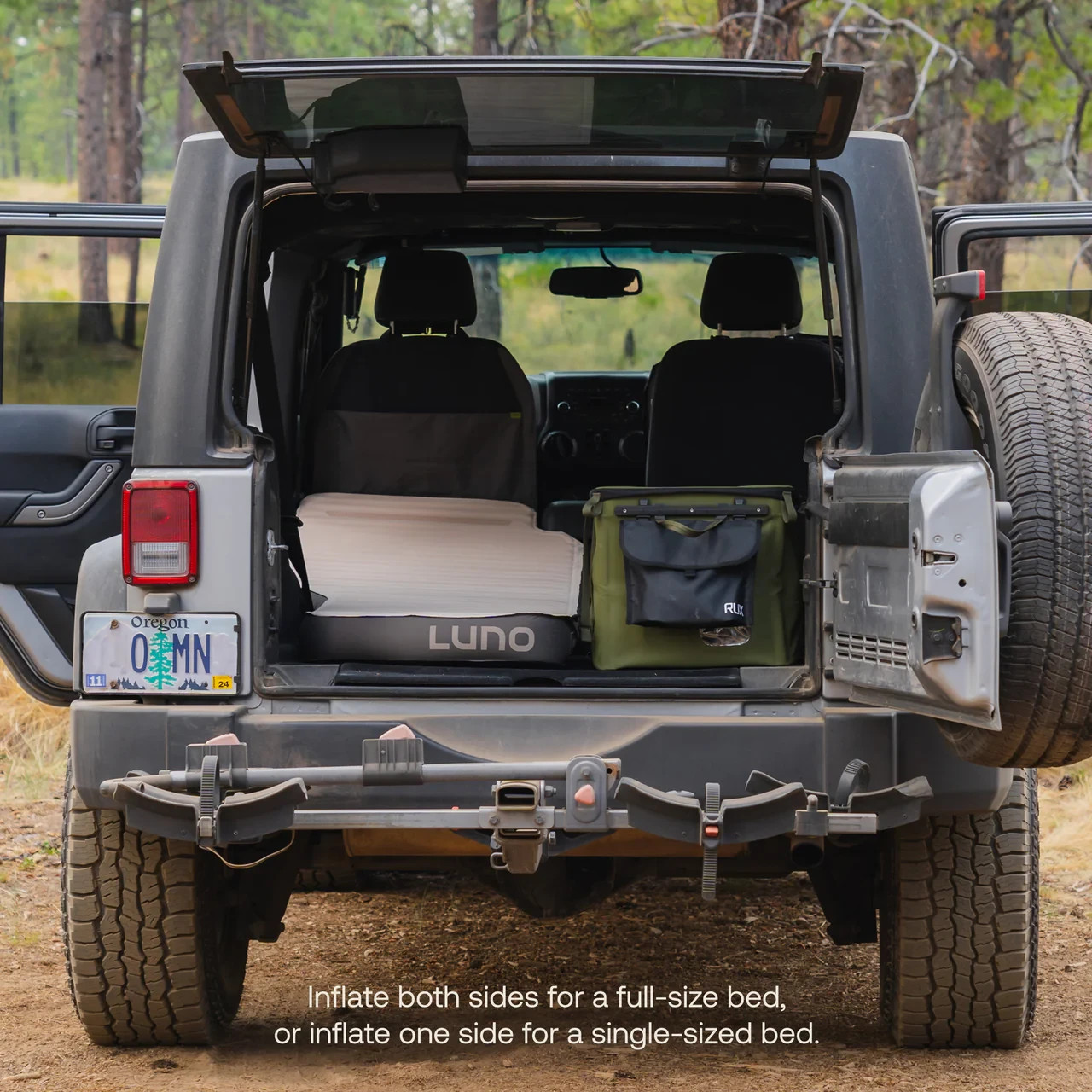 Luno AIR+FOAM PRO Vehicle Mattress Fits Jeep Wrangler JL 4-Door Models 2018+