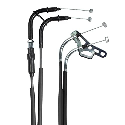 Motorcycle Throttle Cable SET A B (PULL and PUSH) Compatible with Yamaha X