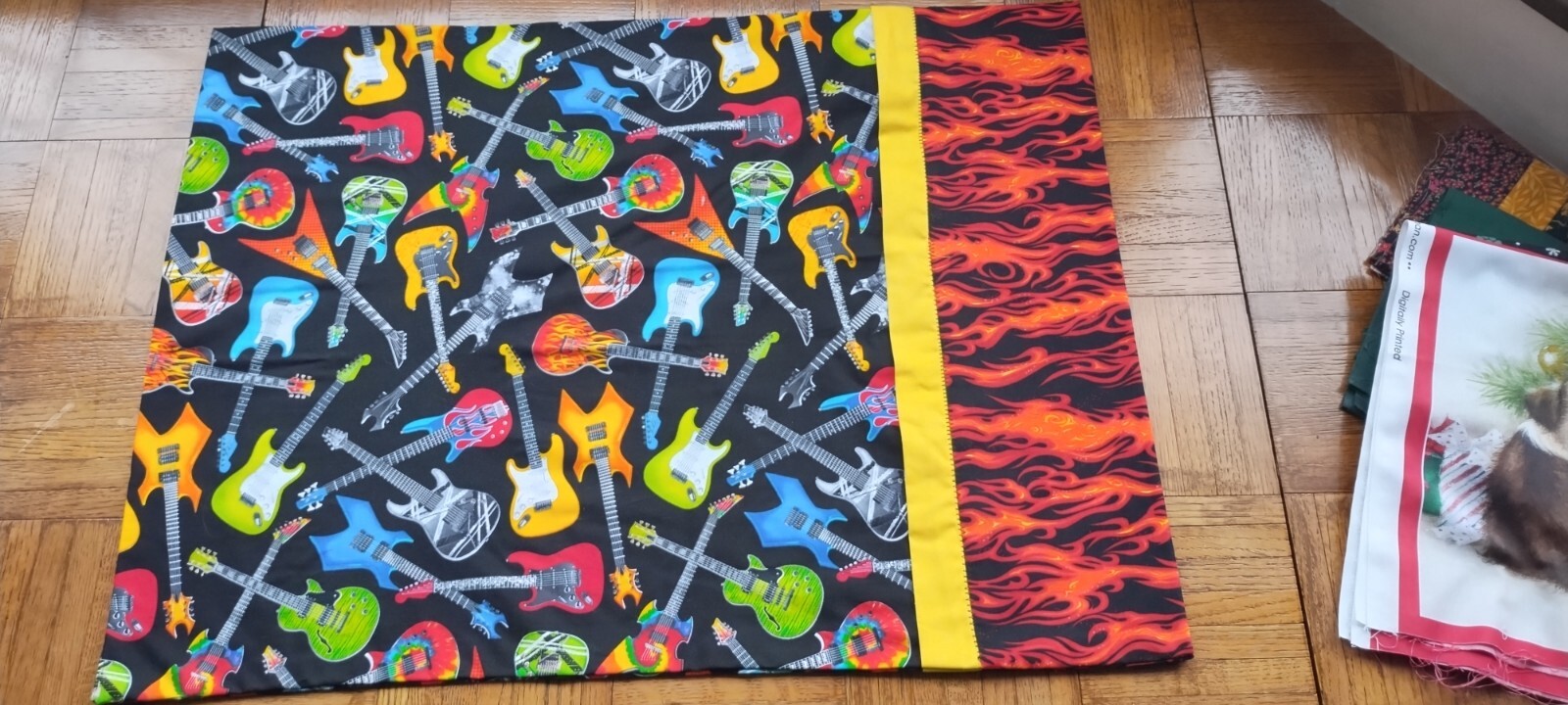 Hot Guitar Standard size Kids pillowcase