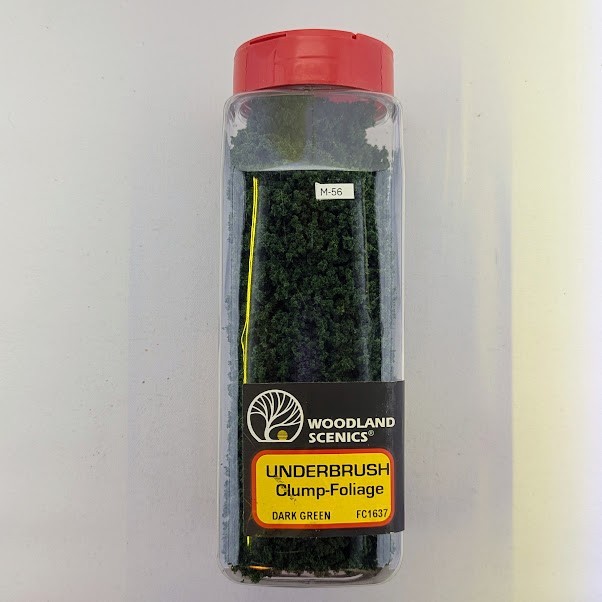 Woodland Scenics - FC1637 Underbrush Clump-Foliage - Dark Green 32 oz Shaker