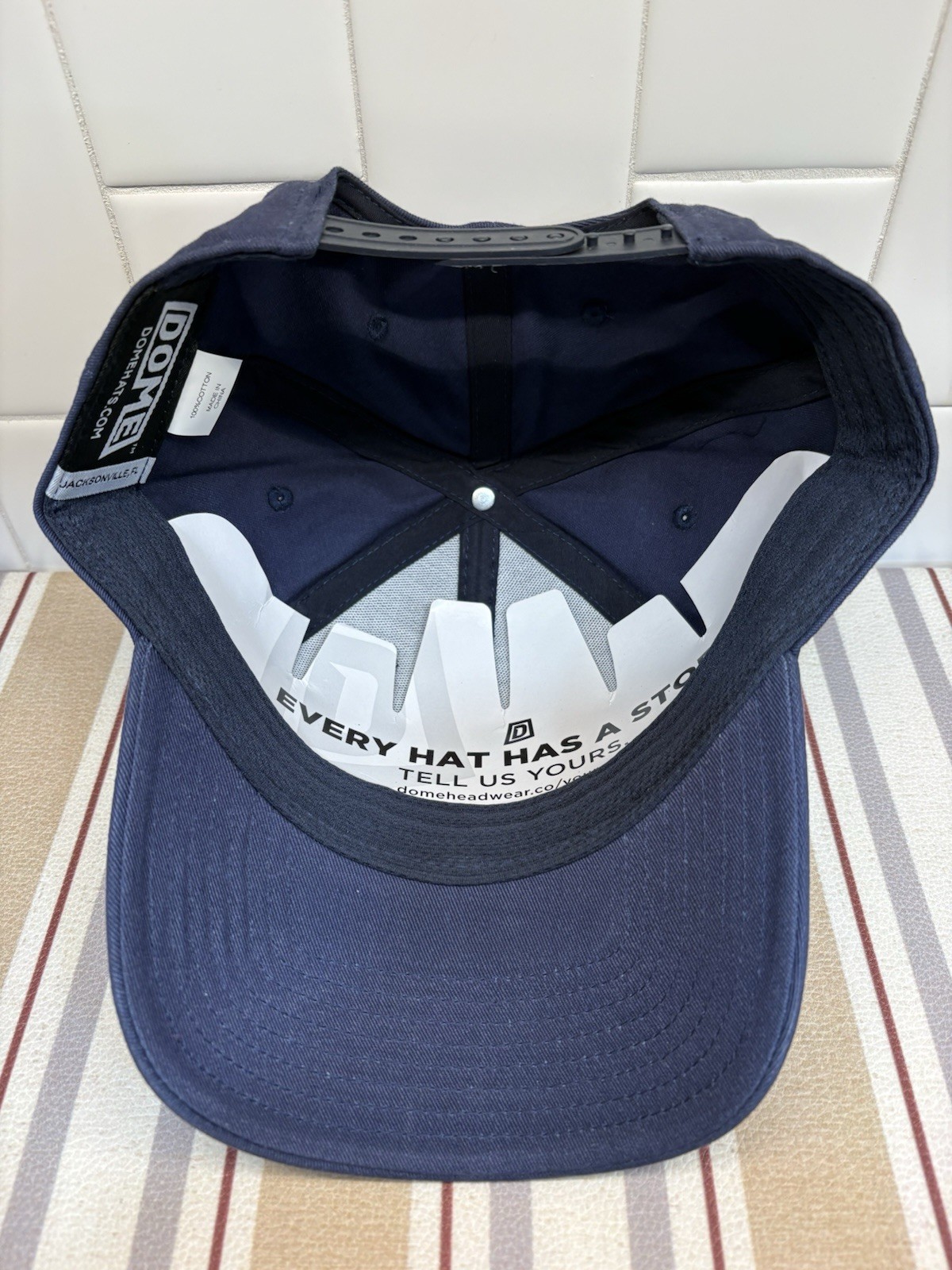 Cooperstown All Star Village Hat Dome Headwear Navy Blue Snapback Baseball Cap