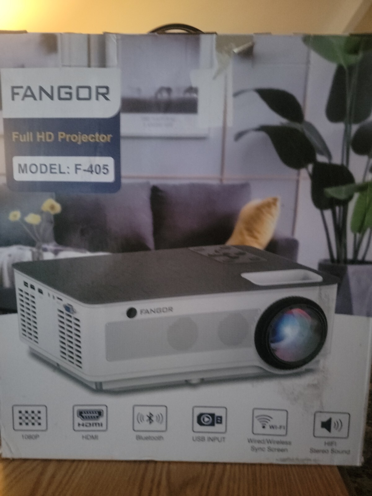 FANGOR Full HD Movie Projector F-405 (BRAND NEW OPEN BOX)