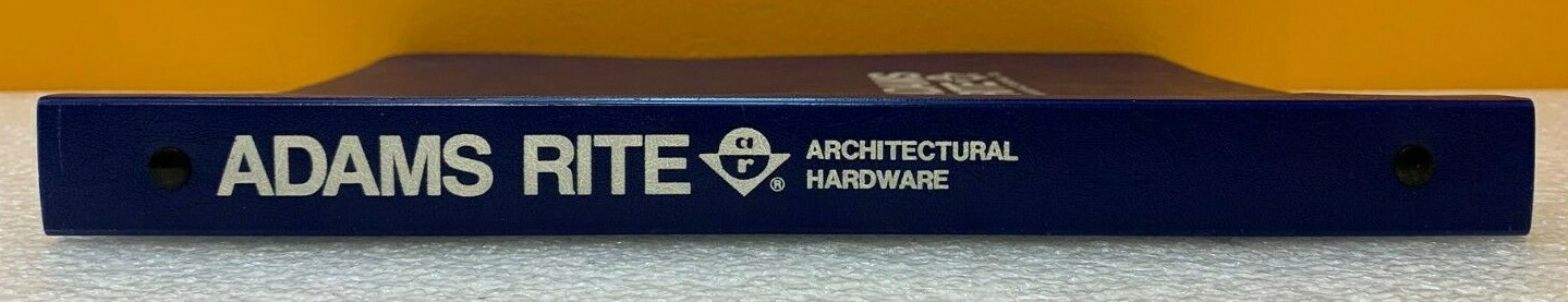 Adams Rite Manufacturing Co. Architectural Hardware Catalog.