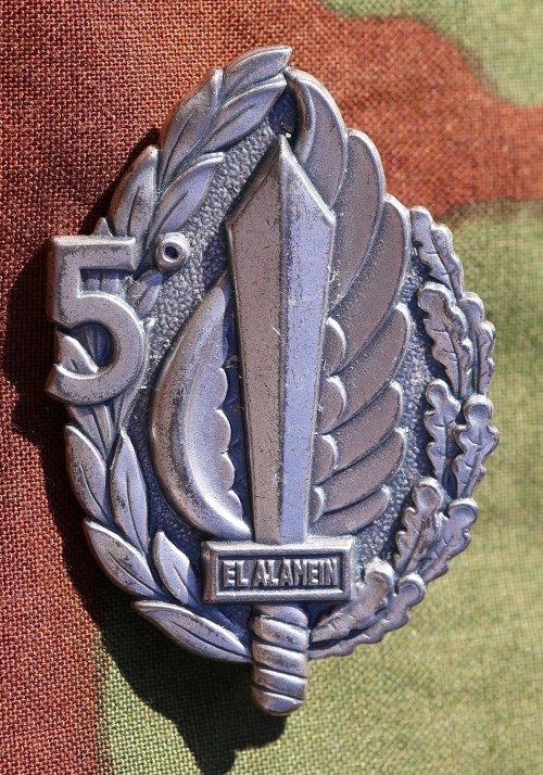 Italian Para badge for the 5th para El Alamein . Clutch back