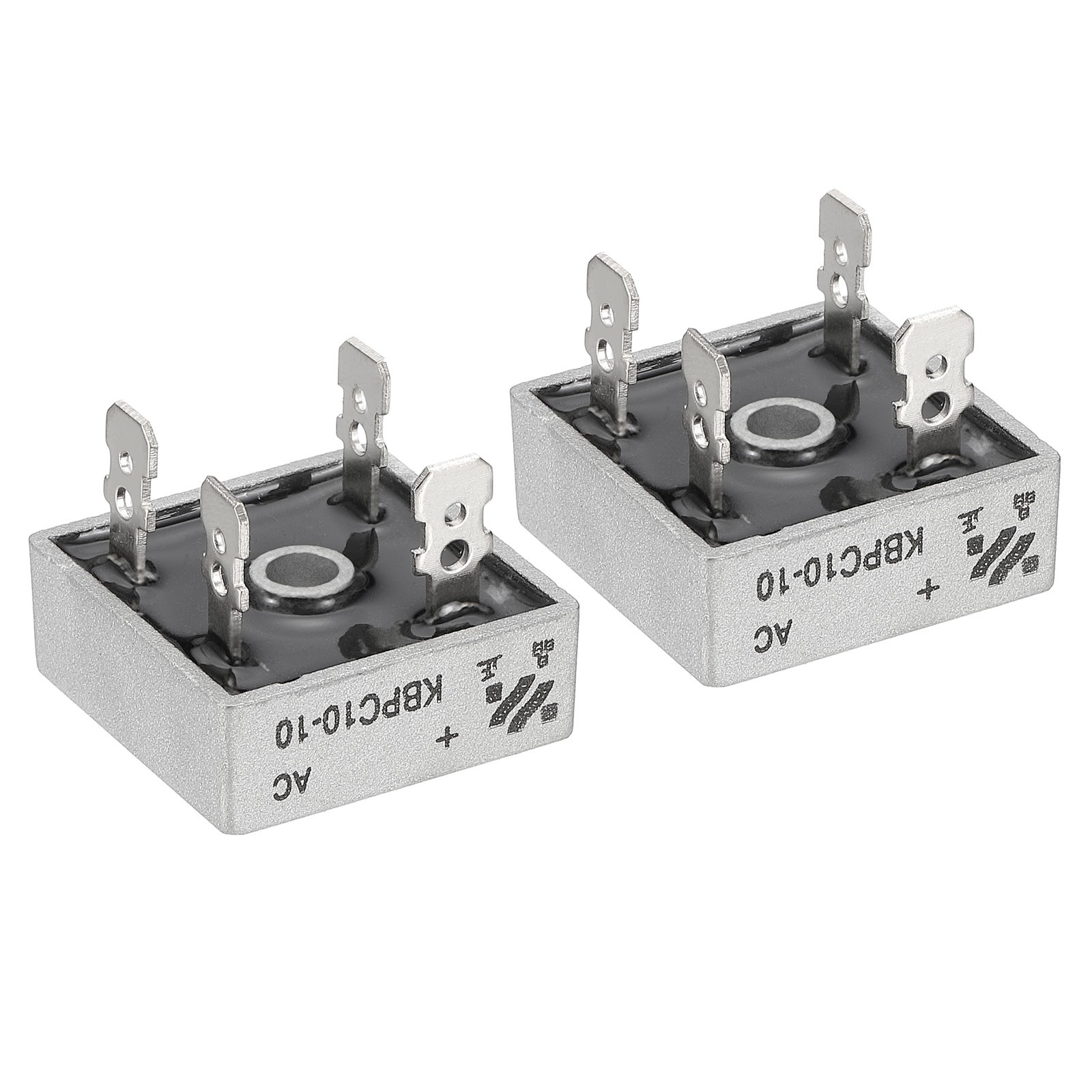 KBPC10-10 Rectifier Diode, 2 Pcs Bridge Rectifier 10A 1000V Diodes, Black
