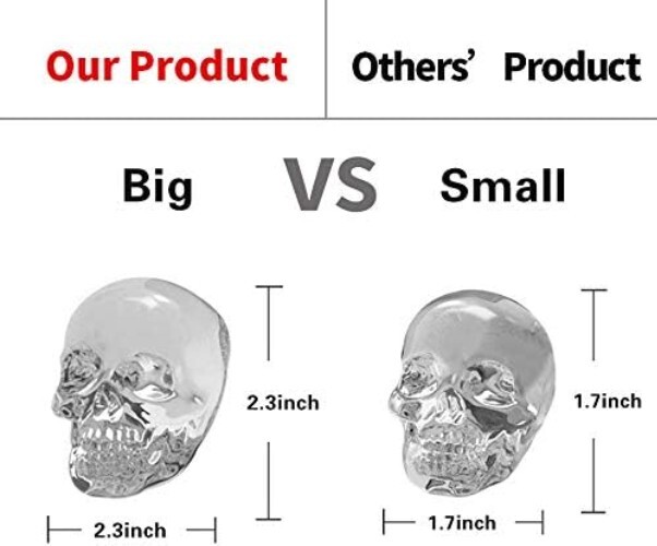 Large 2.3in Skull Ice Molds - Create Chilling & Creative Cocktail Experiences