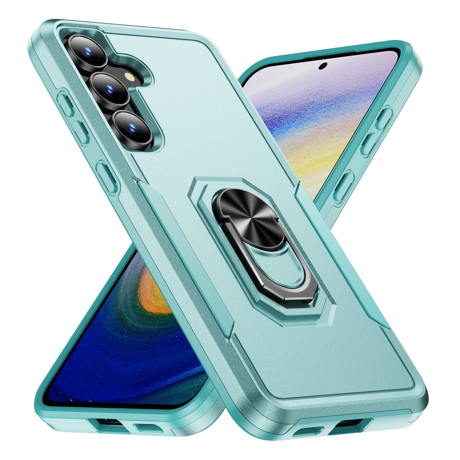 For Samsung Galaxy A17 A16 A15 A26 A35 A36 5G Shockproof Ring Stand Case Cover