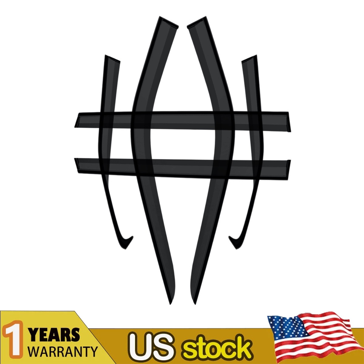 For Toyota Highlander 2020-2022 Smoke Window Visor Vent Shade Sun Rain Guard 6pc