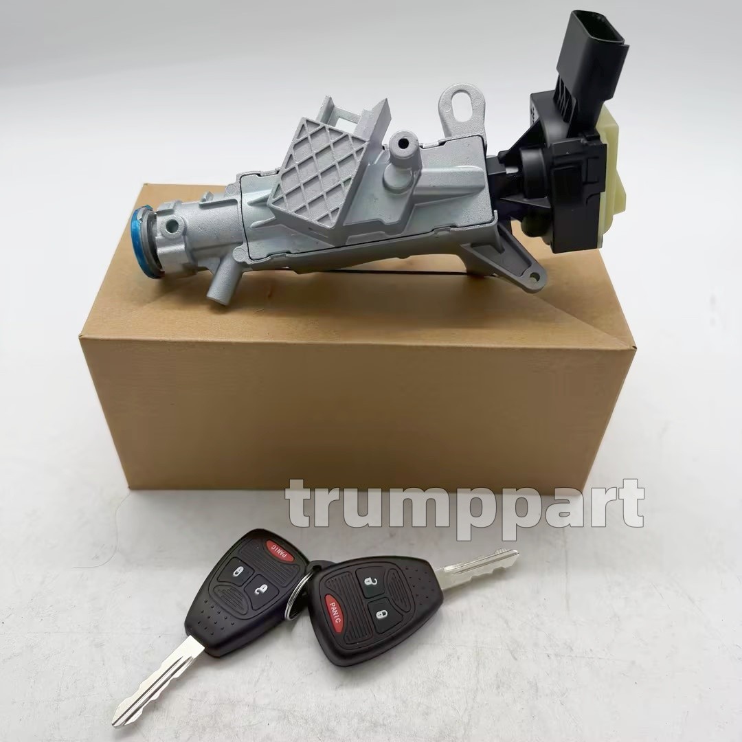 68054822AB Fits 07-18 Jeep Wrangler Ignition Lock Cylinder 2 Keys US STOCK