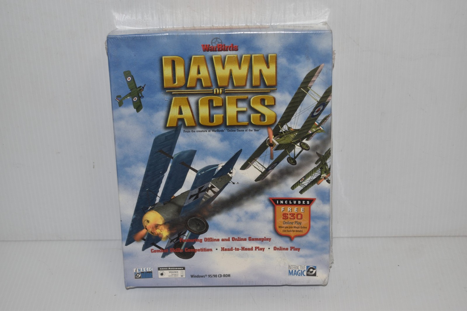 WARBIRDS DAWN OF AGES FOR WINDOWS 95/98 CD ROM NEW/SEALED (MPR100)