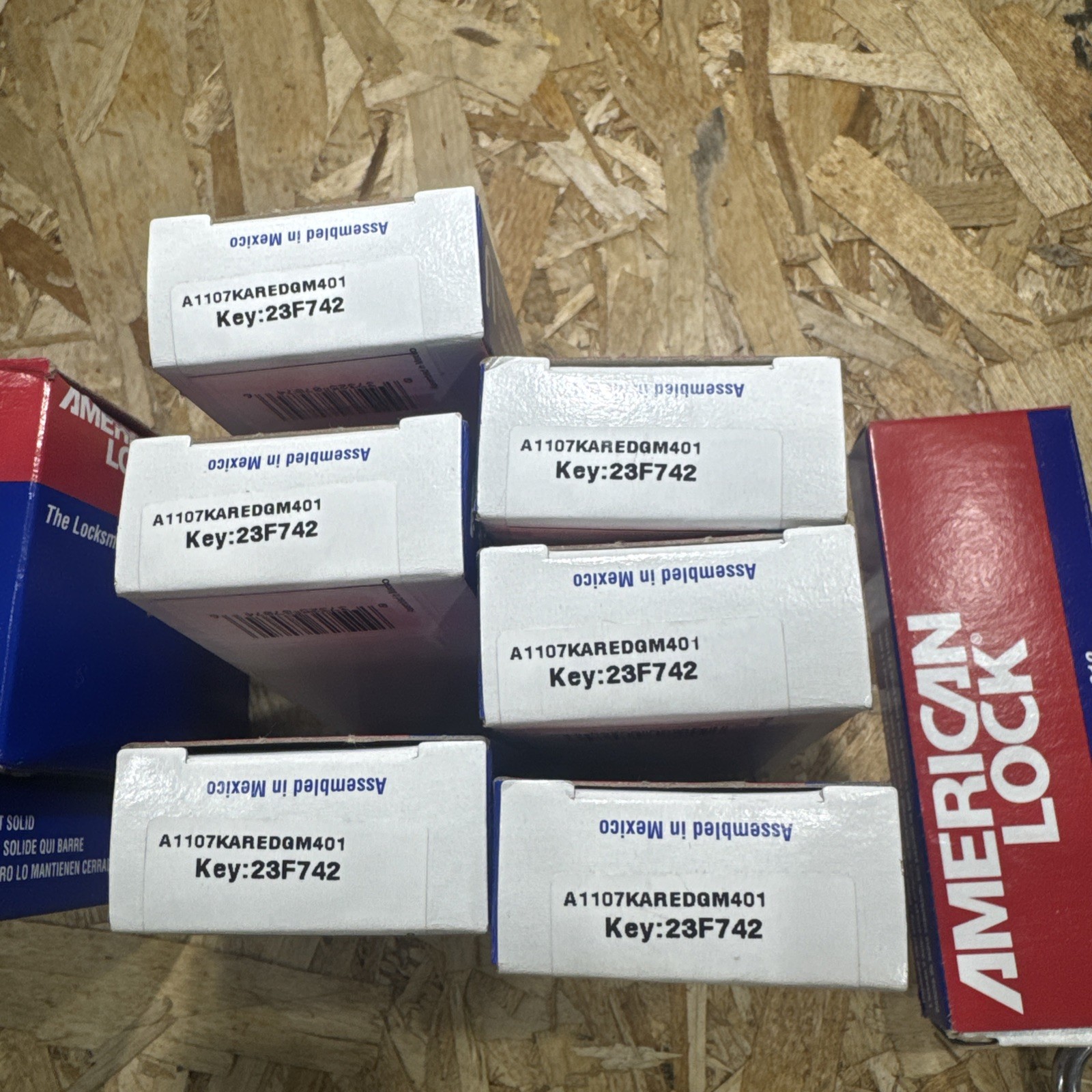 Box of - American Lock Lockout Padlock Red A1107 Locks