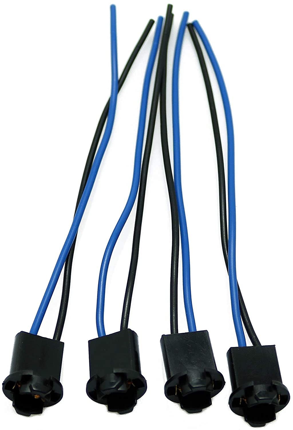 T10 Socket Base 15cm Wire Plug-in LED Bulb Extension 4PCS - for Fog Light