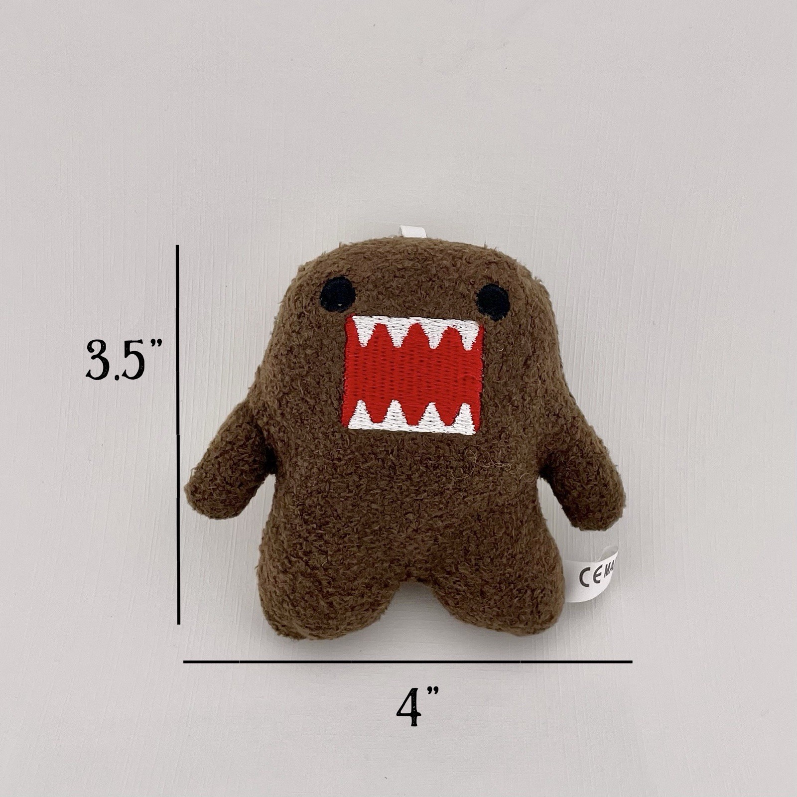 Domo Small Plush Bag Charm Keychain Plushie 4”